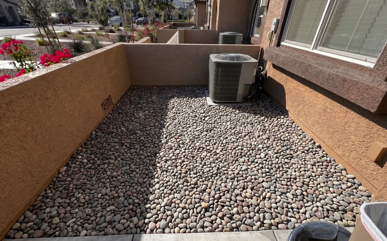 Garden Bed Weeding — after