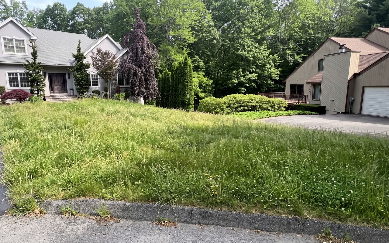 Weekly Lawn Mow — before